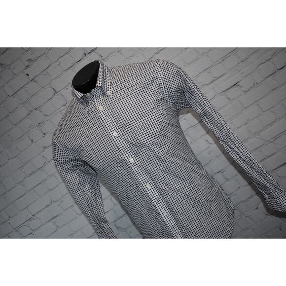 Brooks Brothers Thomas Mason Shirt Men Size Medium Regent Fit Blue Paisley - Picture 3 of 6